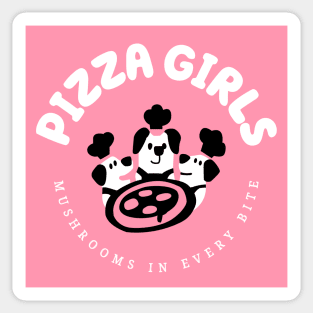 Pizza Girls Sticker